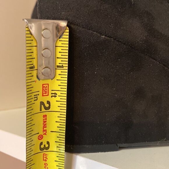 Lane Bryant Womens Black Suede Wedge Ankle Boots Classic Minimalist Everyday - Picture 13 of 13